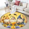 Sunflower Pattern Round rug,Carpet Rug for Living Room Bedroom Sofa Playroom Decor,Non-slip Floor Mat,Holiday Gifts and Birthday Gifts.