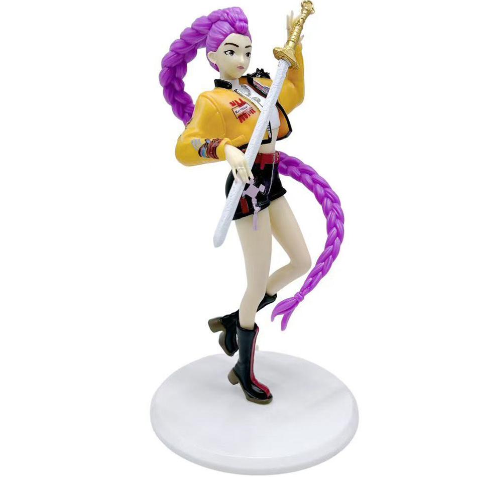 Sale 20cm Kpop Demon Hunters Superstar Rumi Standing Figures PVC Model Toys Decoration Ornament Accessories Toys Gifts