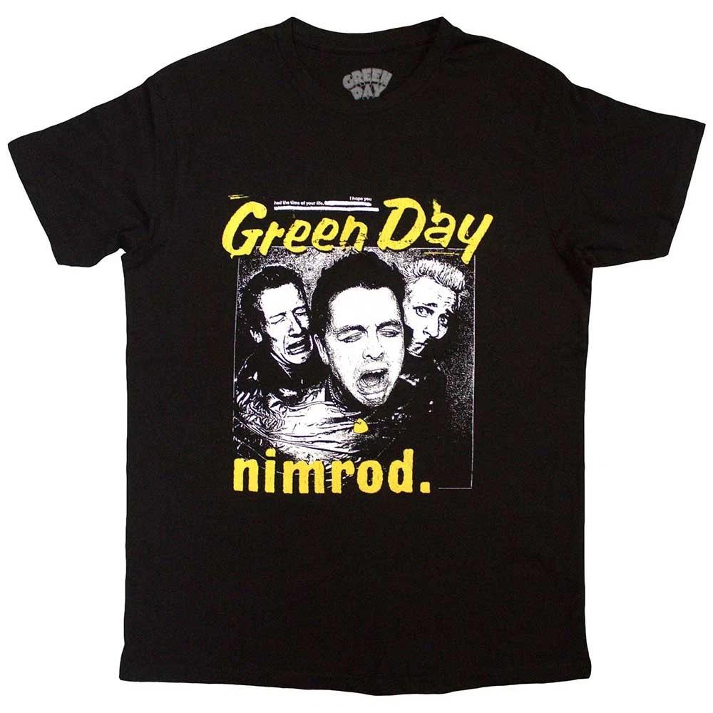 Green Day Yellow Pick Nimrod 100% Cotton T-shirt Mens Womens Tees Top S