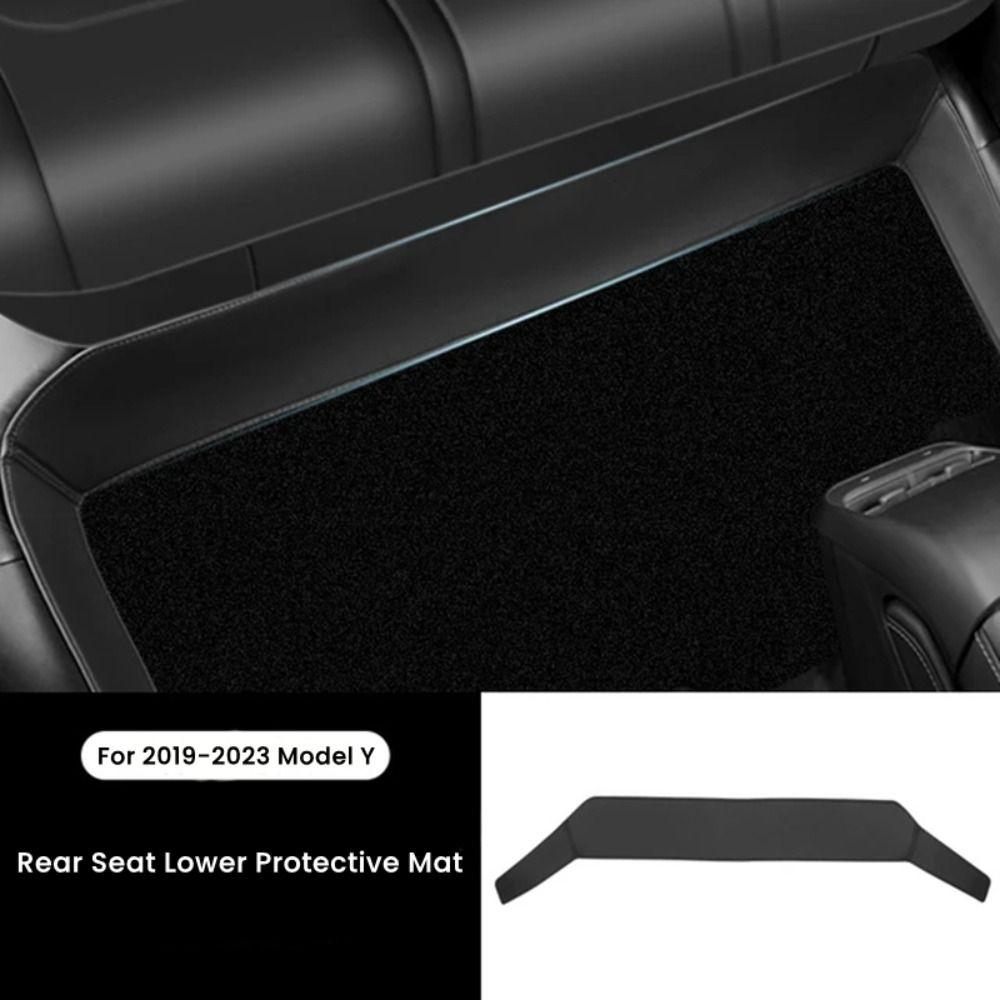 Durable Rear Seat Protective Mat Seat Lower Protector for Tesla Model Y Model 3 Car Interior
