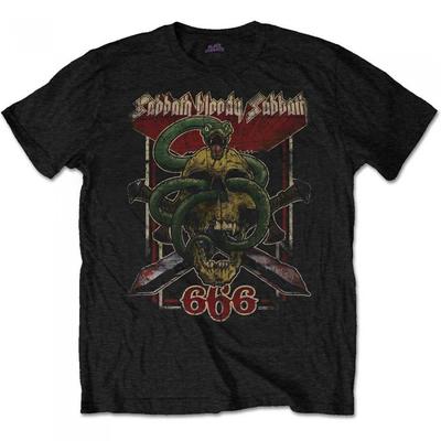 Black Sabbath Unisex Adult Bloody 666 T-Shirt