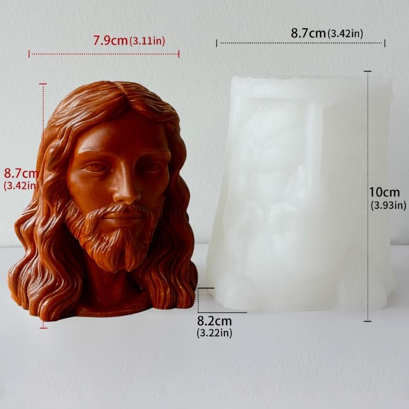 Multipurpose Silicone Mould for Portrait Relief Art Craft Cement Plasters Candle Making