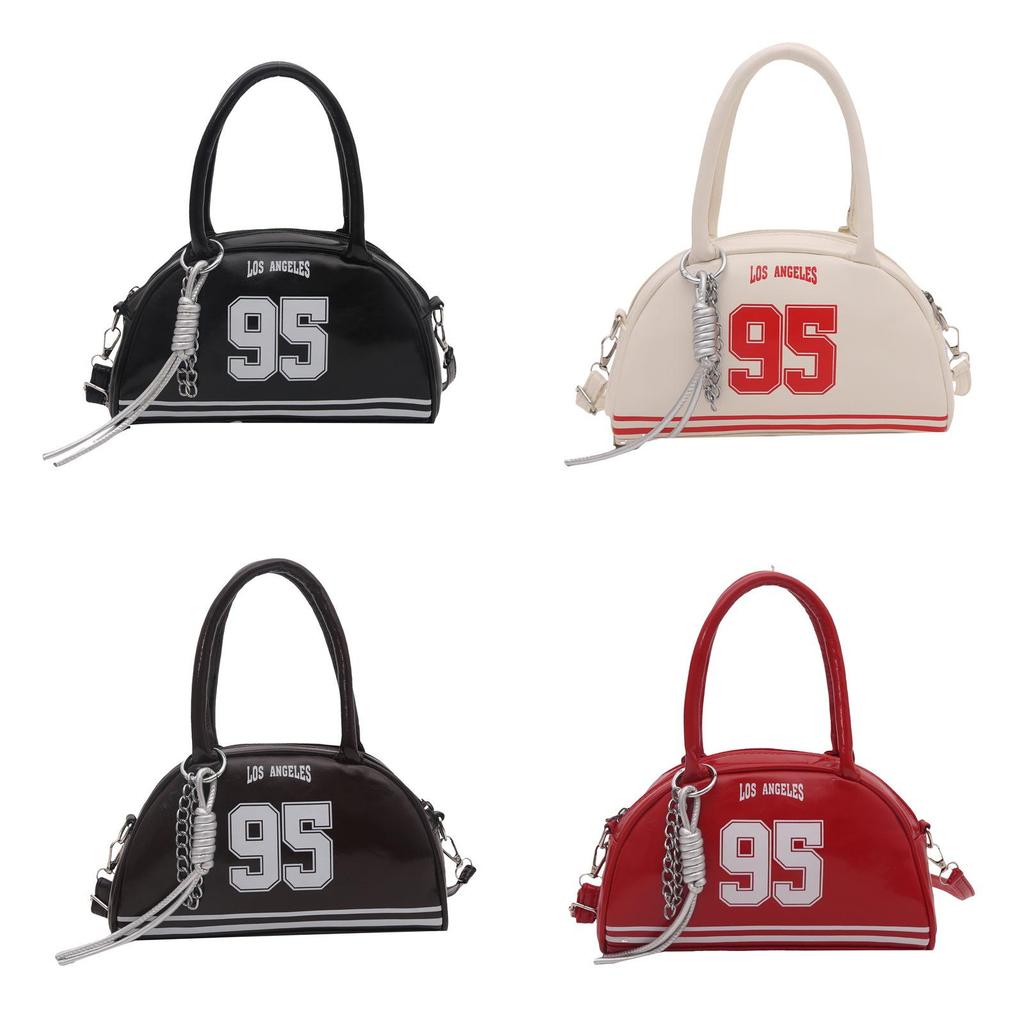 Street Style Midsize Shell Shape Handbag With Zipper And Interior Phone Pocket