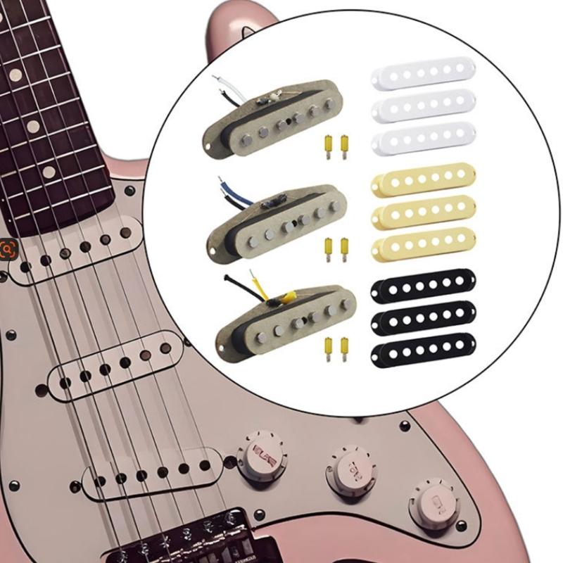 6 Strings Guitar Pickups Single Noise Reductions Pickups Single Coil Electric Guitar Pickup Neck and Bridge Guitar Parts