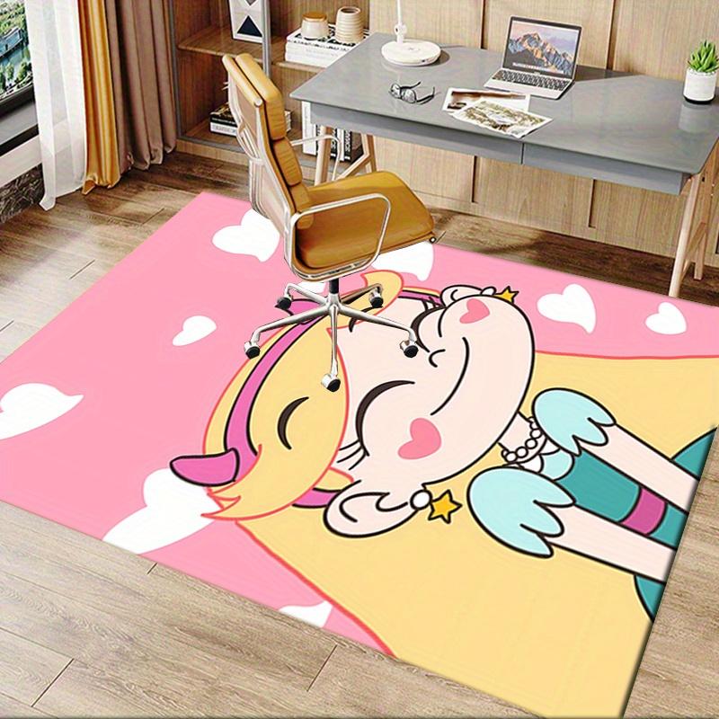1pc Star Vs. the Forces of Evil Office Carpet Soft Polyester Entrance Carpet Washable Non-slip Machine Washable Indoor Carpet Table Entrance