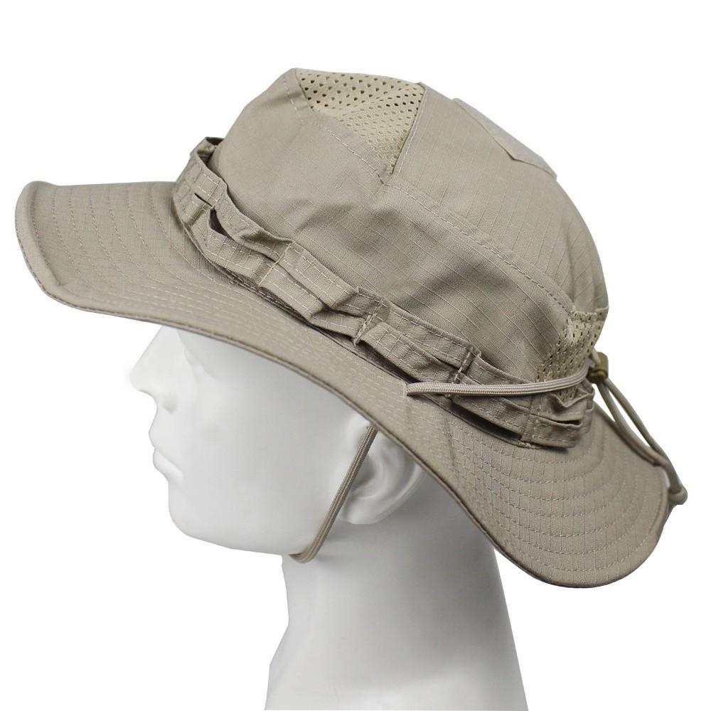 Camouflage Bucket Hat Windproof Fisherman's Hat Durable Boonie Hat