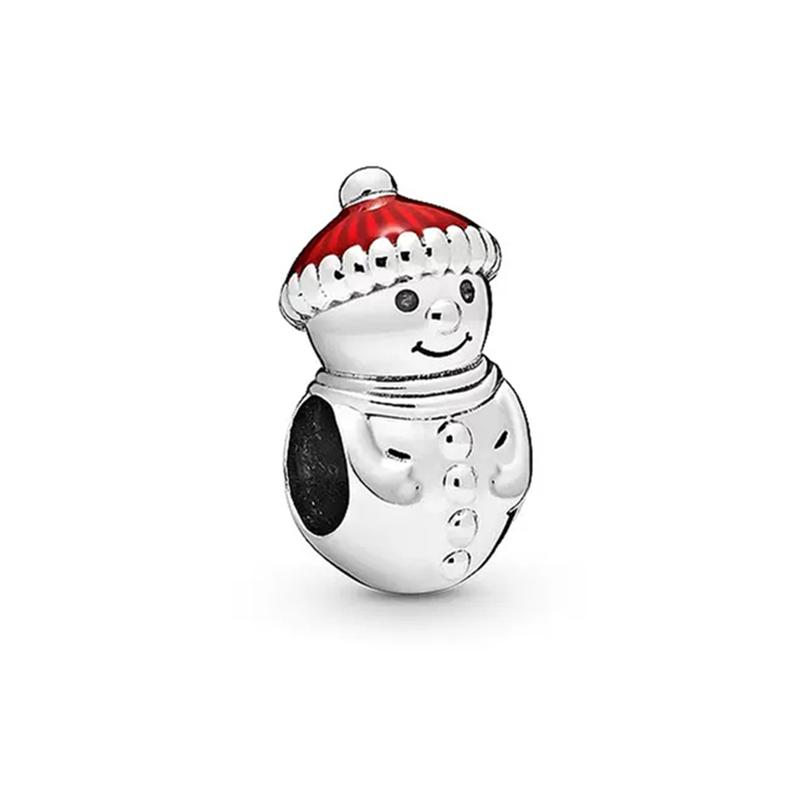 Snowman Sled Santa Claus Christmas Collection Charm Bead Pendant Fit Original European Jewelry Diy Making Unique Gift