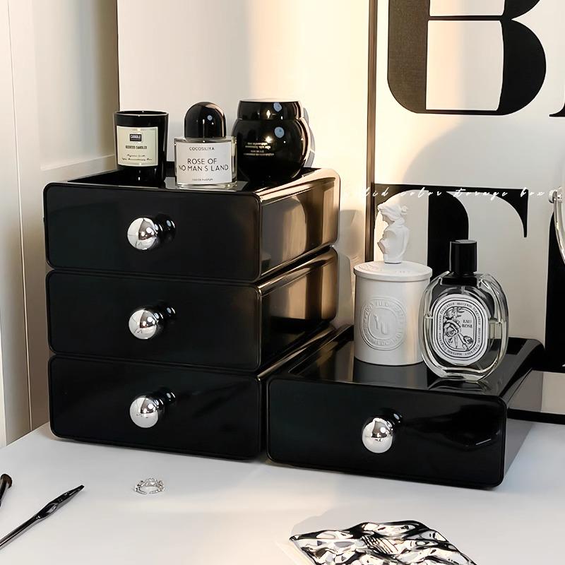 Cosmetic Storage Box Organizer Desktop Dressing Table Skin Care Storage Cabinet Drawer-style Multilayer Office Desk Storage Rack