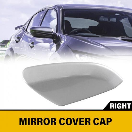 1PC Wing Rearview Mirror Cover Cap Fits Honda Civic 2016-2020 Right Side Silver