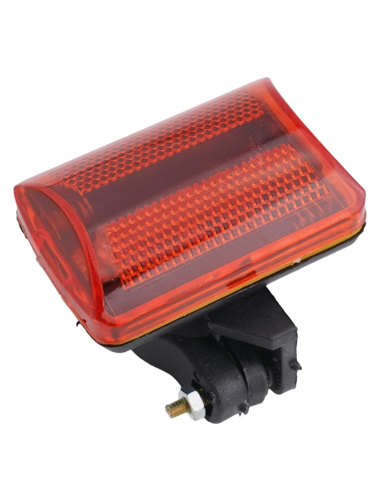 Luz trasera intermitente de seguridad con montaje y alimentación por batería AA