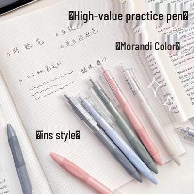 Druck-Schnelltrockner 0,5 mm Weißer Stift - Ideal für Schüler & Prüfungen, Schwarze Tinte, Neutraler ST-Kopf, Perfekt zum Unterschreiben & Üben