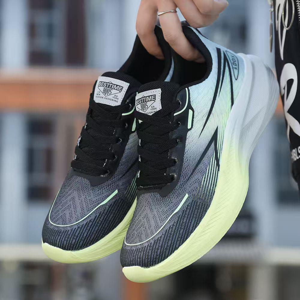 Men's shoes 2025 summer new ultra-light mesh soft shock absorption rebound casual breathable versatile deodorant running transportation
