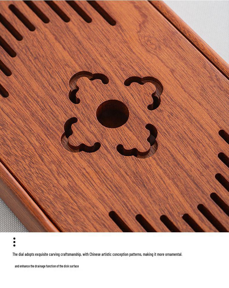 Karin Solid Wood One-Person Tea Tray 2025 – Small Household Dry Brew Stand