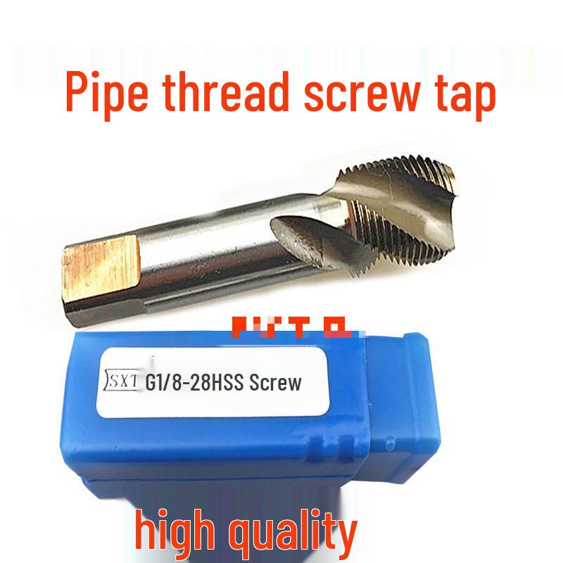 Pipe Tap Spiral Flute for Water Threading Machine (G1/8, G1/2, G3/4) Spiral Flute Tap G1/8-28