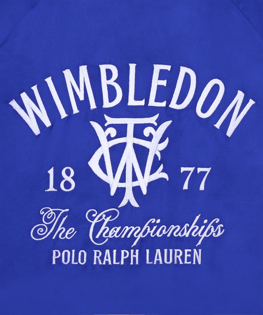 Polo Ralph Lauren Wimbledon Satin Baseball Jacket - Blue