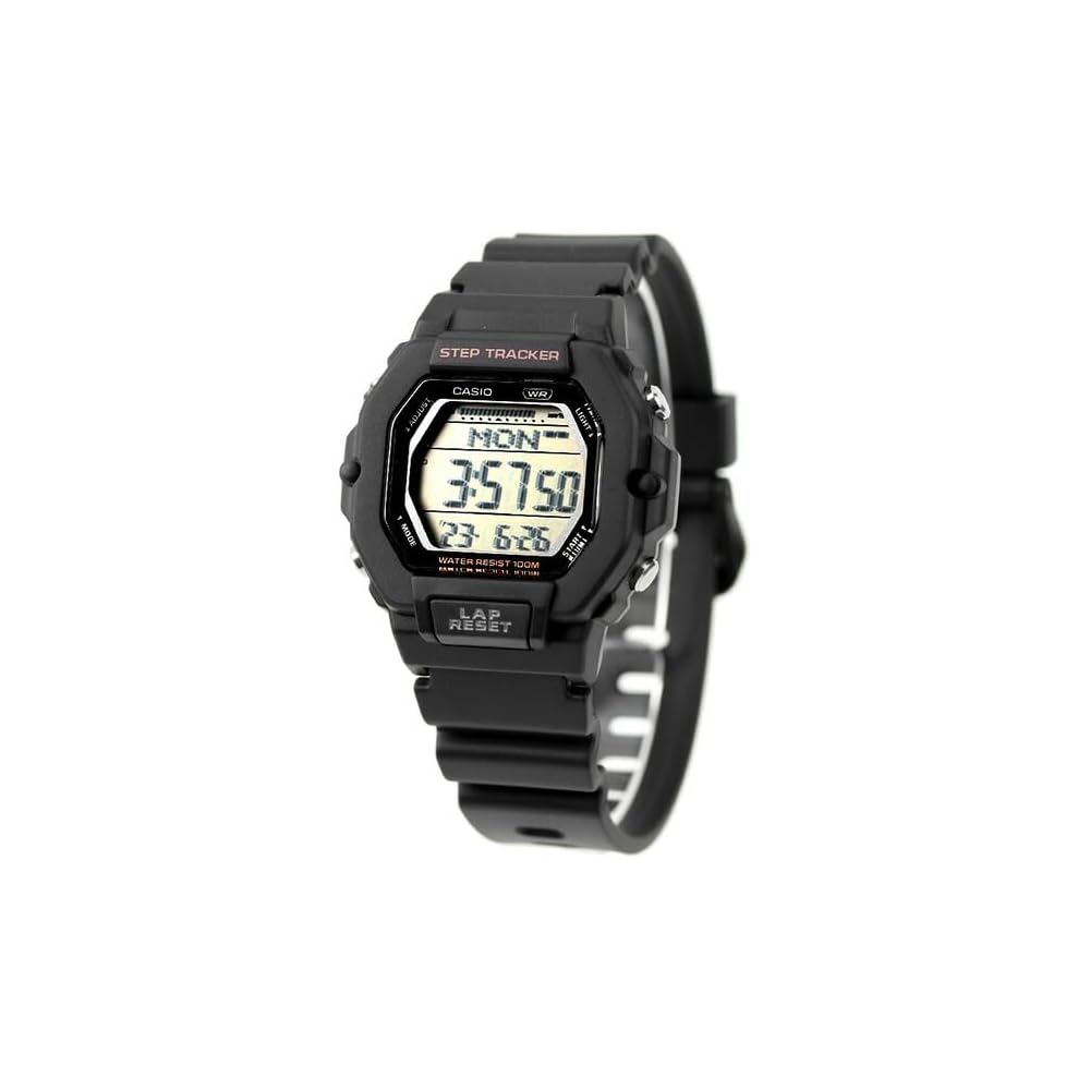 Casio LWS-2200H-1AV Quartz Watch for Men and Women Water Resistant Black Design