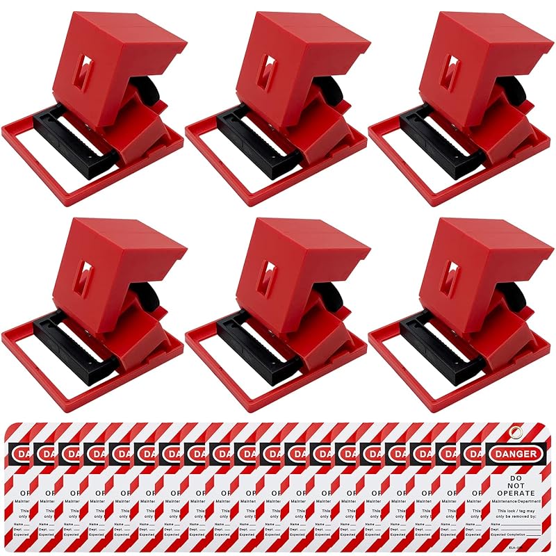 SAFBY Circuit Breaker Lockout Device - Lockout Tagout Kit 20 PCS Breakers Lockout Universal Electrical for Loto Station Lock Out Tag Out Set(20 pcs