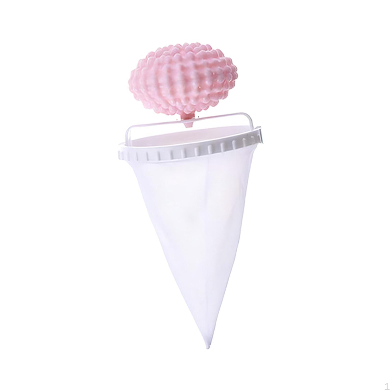 

Плавающая сетчатая сумка для фильтрации волос, бытовой инструмент для постельных принадлежностей для домашних животных, сумка для стиральной машины и ворса розовый