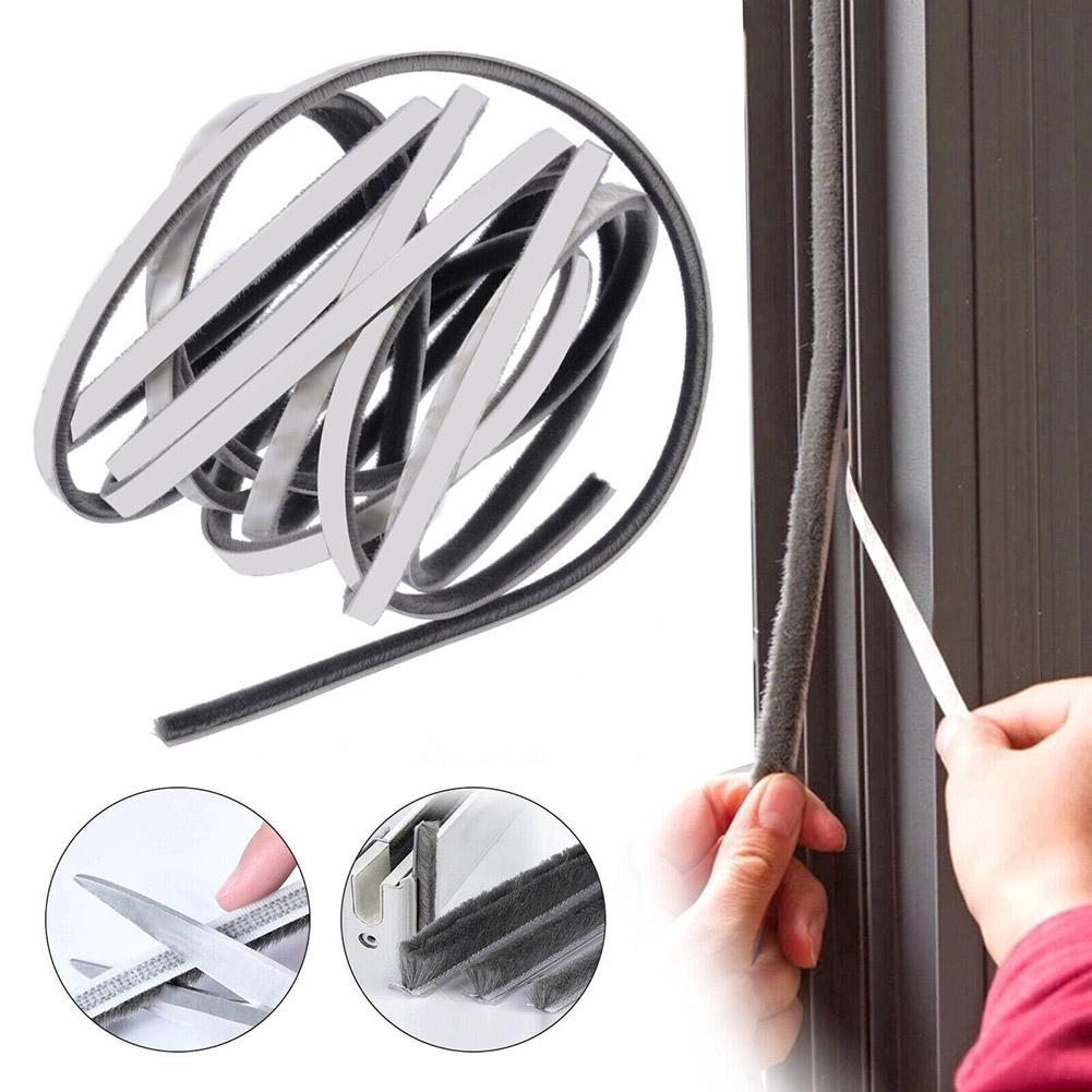 Reliable Windproof Dust Insulation 10M Brush Strip Door Sealing Strip For Long Lasting Protection Noise Reduction
