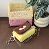 Original Japanese Vintage Fluffy Pudding Camera Bag Kawaii Sweet Style Case for CCD & Compact Cameras, Coin Purse Card Holder