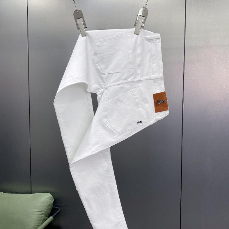 

Мужские модные белые облегающие джинсы - коллекция осень 2024 г. 36 белый