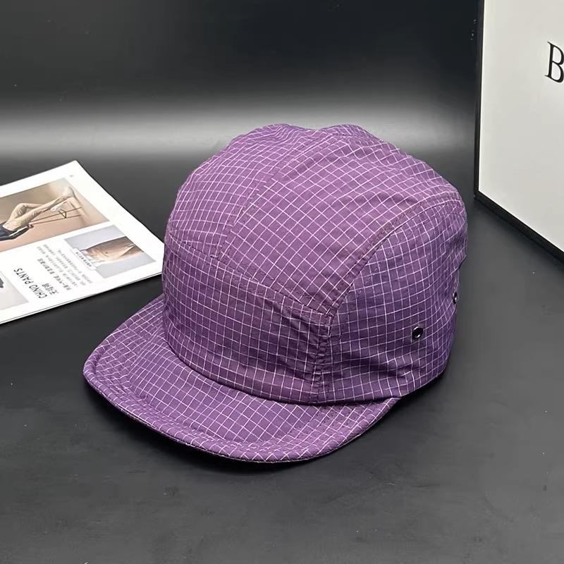 Short Brim Minimalist Cap Quick-Dry Mesh Fabric Vintage Style Unisex Fashion Outdoor Hat for Camping Hiking Activities