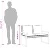 VidaXL Garden Lounge Set with Cushions 4 Pcs, Patio Seating, Furniture Set, Backyard Terrace Furniture 365858