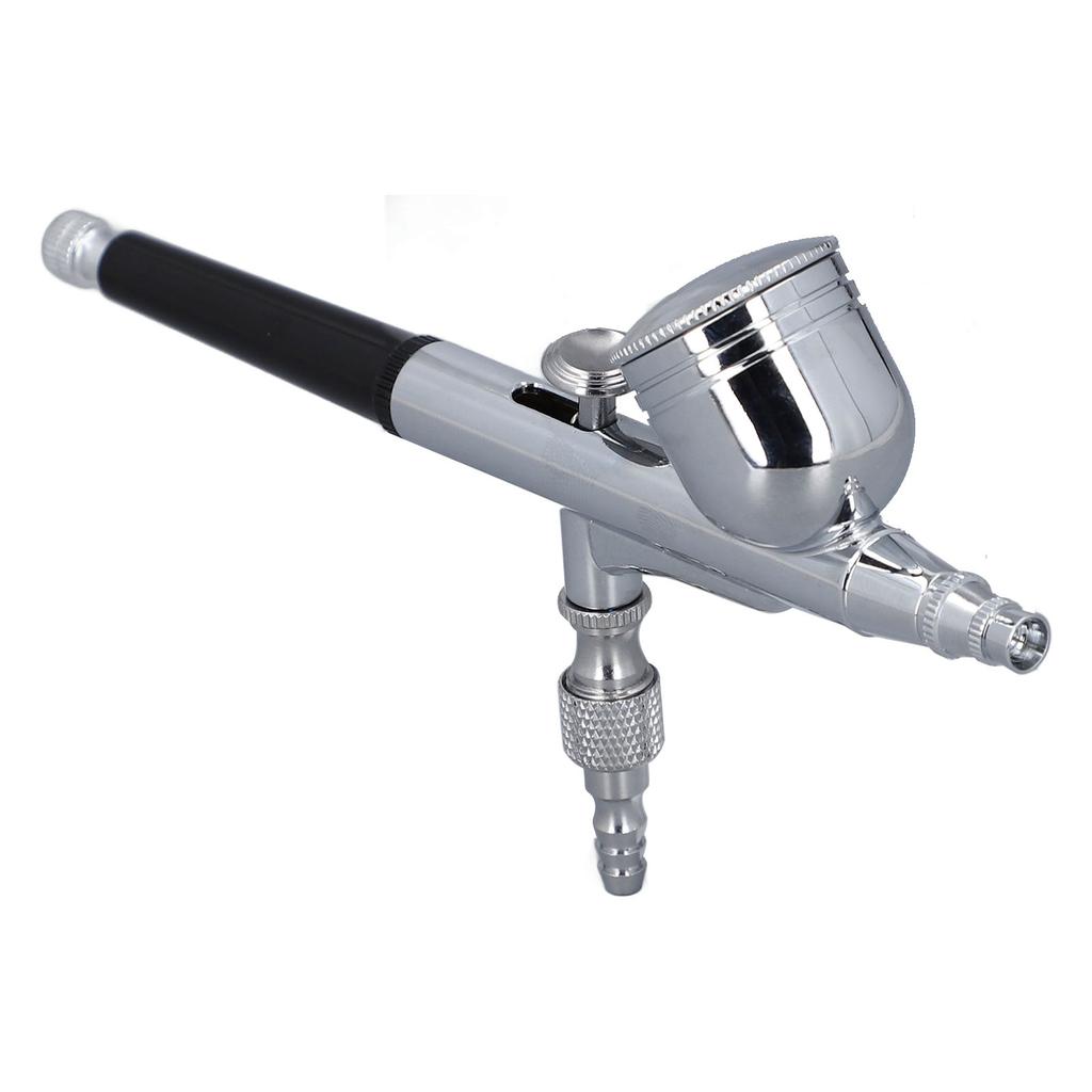Dual Action Airbrush Kit 0.2 to 0.3mm Nozzle Diameter Airbrush Spraying Gun Set for Painting Decoration 7CC Cup