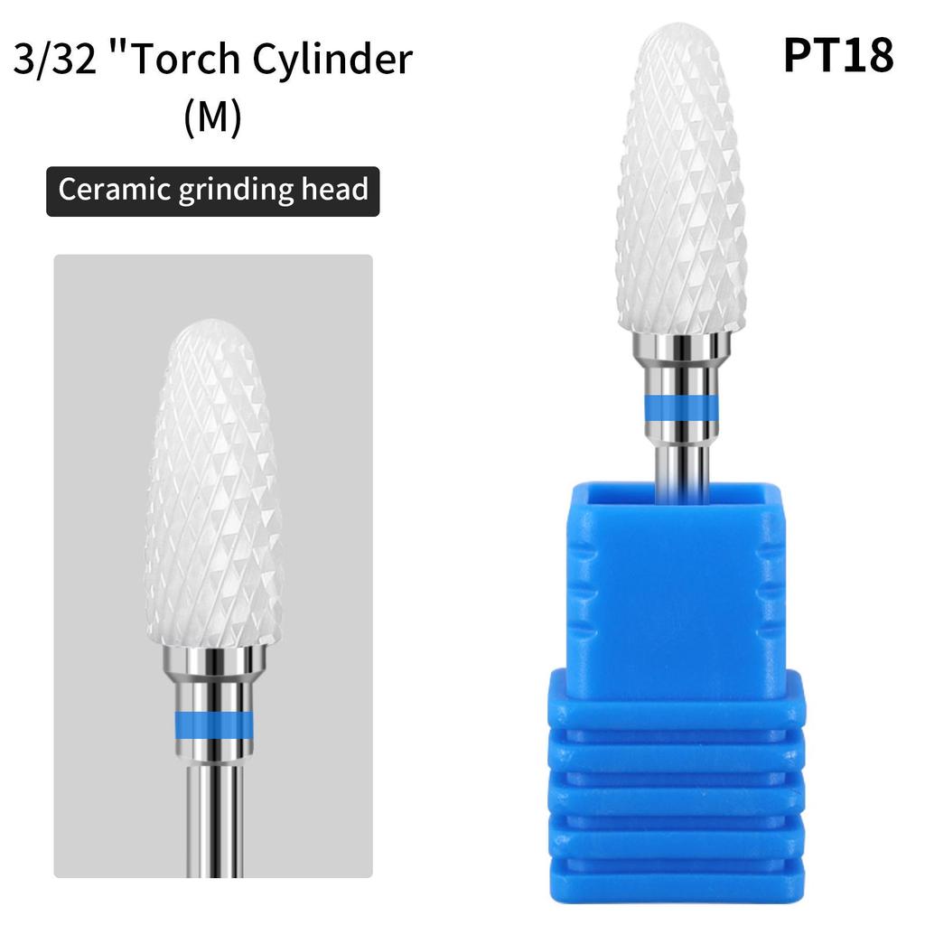 Ceramic Nail Grinding Head - Cuticle Remover & Polisher for Nail Art Tools