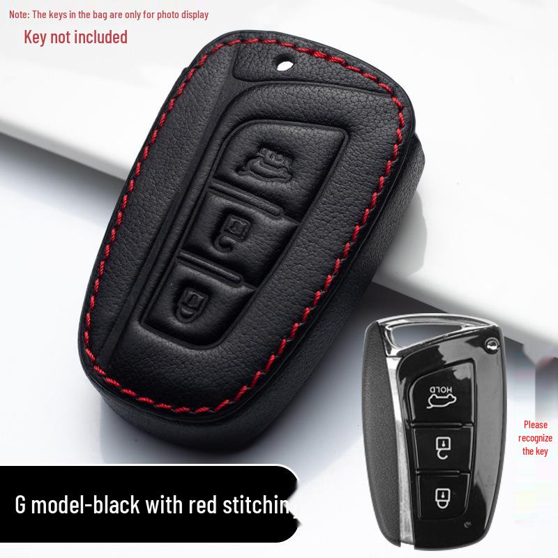 Copri Portachiavi in Vera Pelle Premium per Modelli Hyundai Elantra, Mistra, Reina, ix25, Verna, ix35 e Tucson