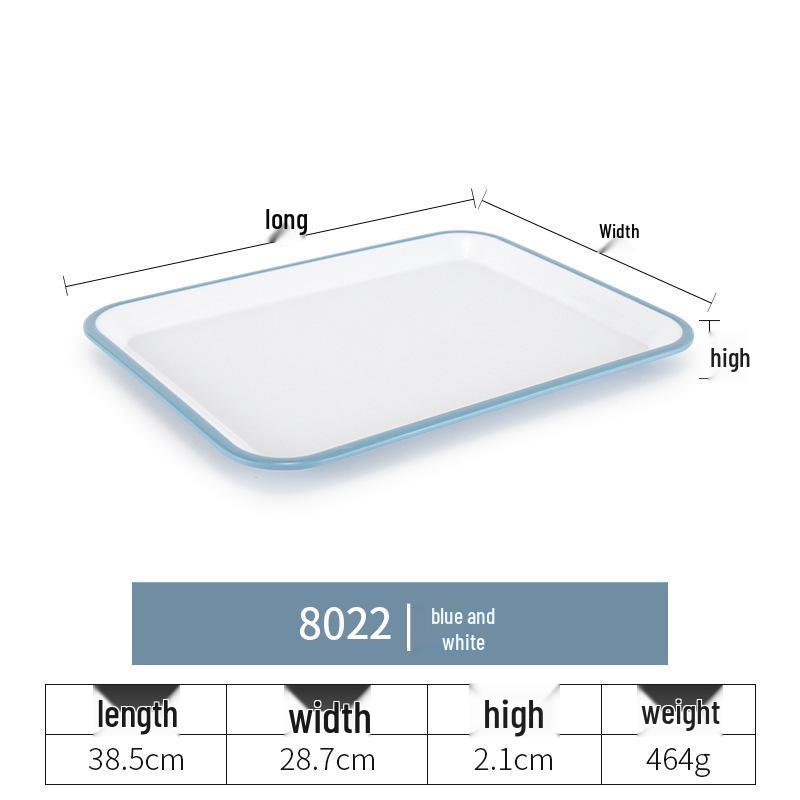 Kaibaiya Rectangular Melamine Tray: Versatile Plastic Tray for Appetizers, Tea, Meals, and Breads