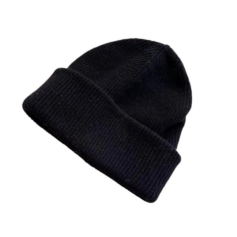 Mary Korean High-quality Wool Big Head Circumference High Elastic Wool Hat, Women's Autumn and Winter Face Small Knitted Hat