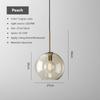 Modern Hanging Loft Glass Lustre Pendant Light Nordic Industrial Decor Lights Fixtures E27/E26 for Kitchen Restaurant Lamp