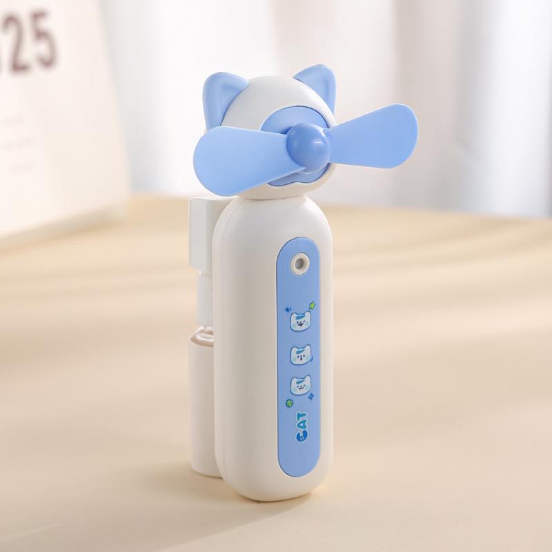 

USB Rechargeable Handheld Cartoon Mini Fan for Kids & Students 74*70*133 mm
