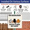 2D Flach 1 Stück, Dekorative Aluminiumschilder und Ornamente, Katzen-Thema, Klassischer Retro-Stil, Perfekt für Veranden, Terrassen, Garagen und Gärten, Großartig
