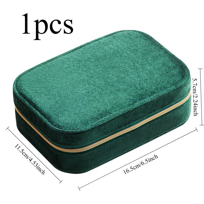 1pcs Velvet Jewelry Box Multifunctional Storage Box Velvet Storage Box Suitable for Storing Earrings Bracelets and Rings