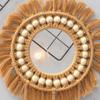 Round Wall Mirrors Room Decor Hand Woven Decorative Mirror Wall Hanging Mirror For Apartment Living Room Bedroom Home Decoration