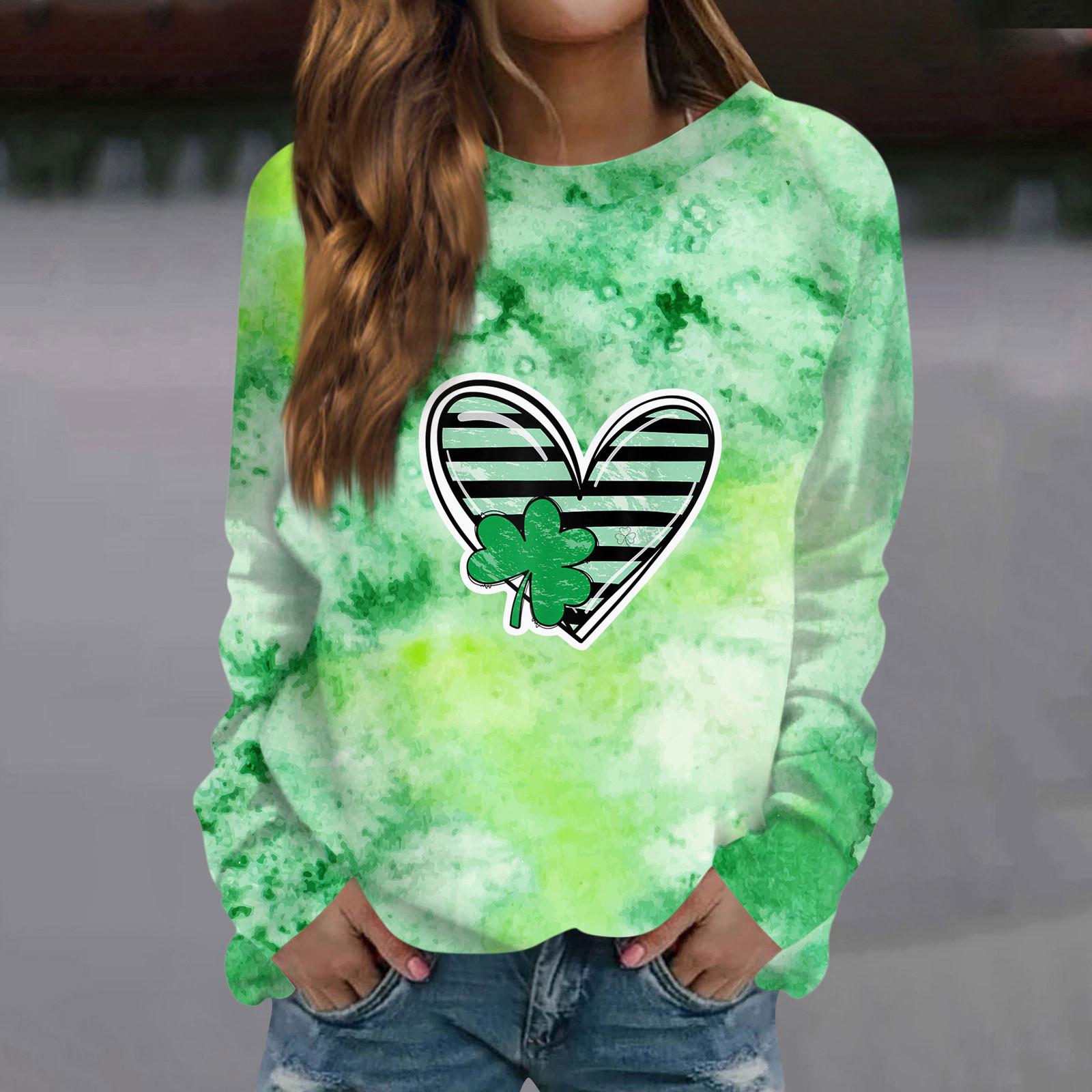 

Женская мода повседневная толстовка с длинным рукавом и круглым вырезом с принтом XL