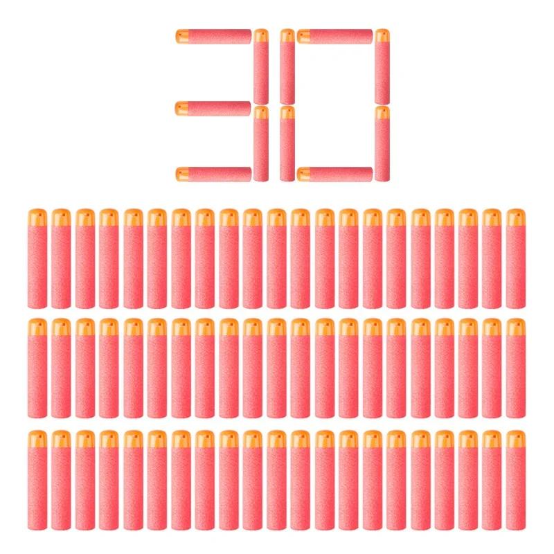 

30Pcs Mega For Nerf 9.5cm Red Sniper Rifle Darts Bullets Mega Foam Refill Darts Big Hole Head Bullets For N-Strike Mega Series