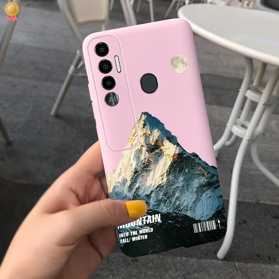 For Tecno Spark 7 P Pro 7P 7Pro Case Cute Girls Bear Back Cover Silicone For Tecno Spark7 P Pro Spark 7 P Pro 7P 7Pro Phone Case