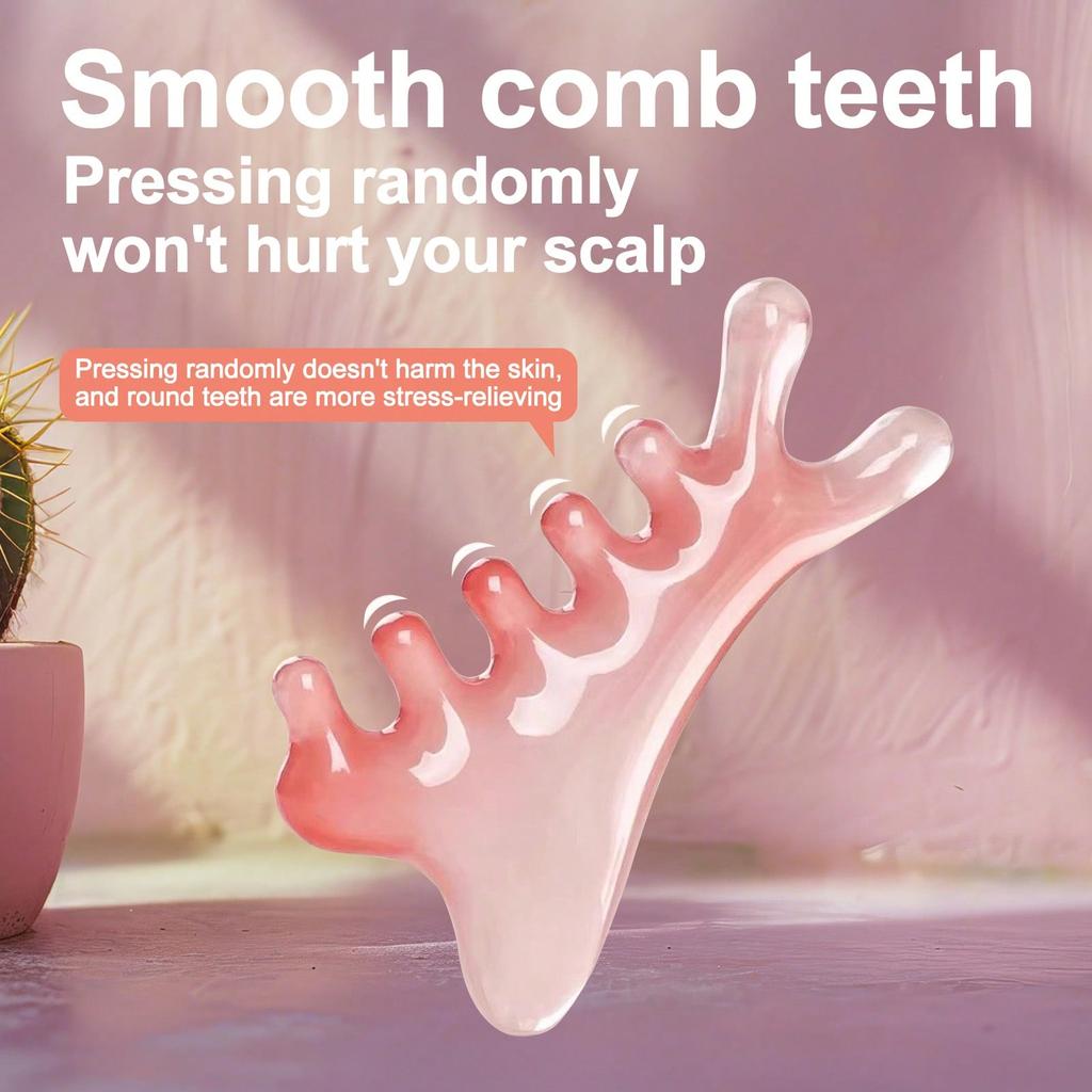 1/2PCS Resin Four In One Scraping Board, Massage Device Meridian Brush, Massage Artifact, Head Massa