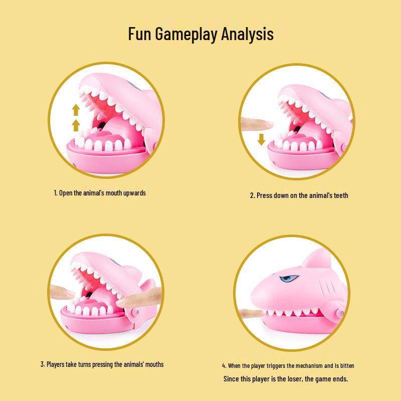 Interactive Parent-Child Shark Prank Game Toy