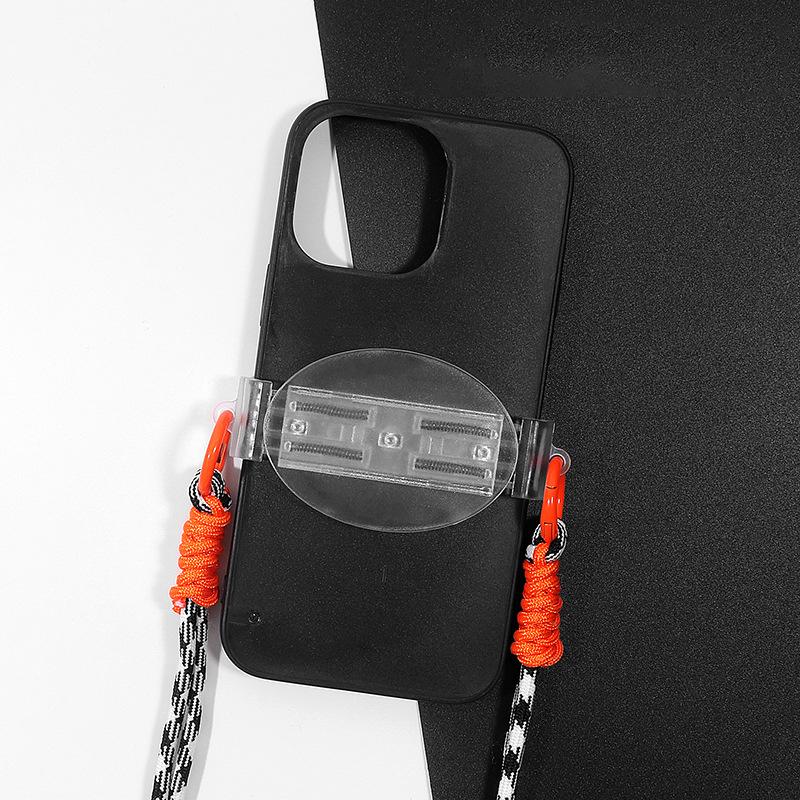 Messenger Bag Chain Phone Case Square Love Oval Transparent Adjustable Back Clip