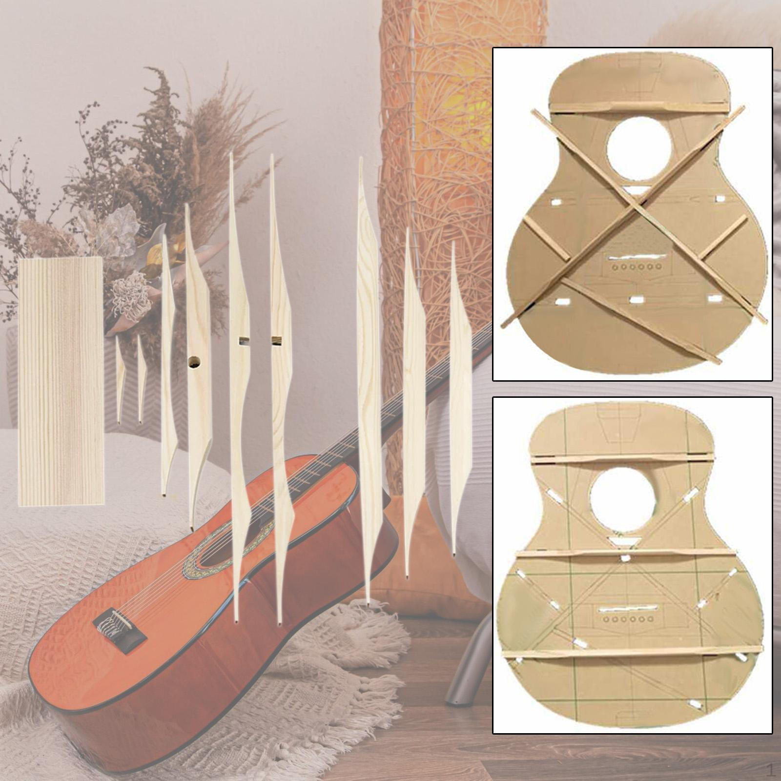 Acoustic Guitar Spruce Brace Wood Kit Maker Musical Instruments Accessories Sturdy Repair