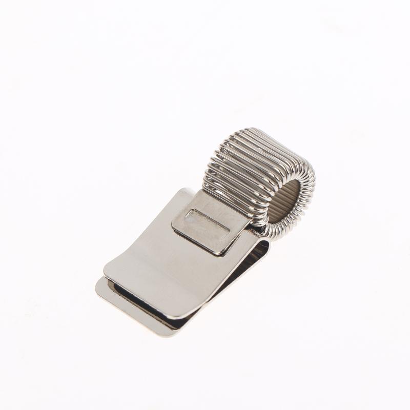 1/3/5Pcs Multifunctional Telescopic Spring Electroplating Pen Clip Notepad Portable Spring Pen Slot Fixed Stationery Accessories