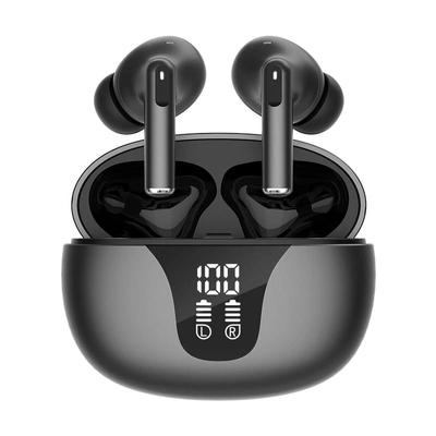 Auricolari wireless Cuffie Bluetooth 5.3 Auricolari Custodia di ricarica audio HD IPX7 Cuffie intrauricolari impermeabili con microfono per smartphone Computer portatile