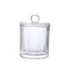Transparent Glass Cloche Candle Holder with Lid - Aromatic Diffuser Cover for Flameless Candles