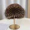 Warm Mink Fur Fisherman Hat Korean Style Fluffy Warm Hat Simple Plush Bucket Hat  Ski