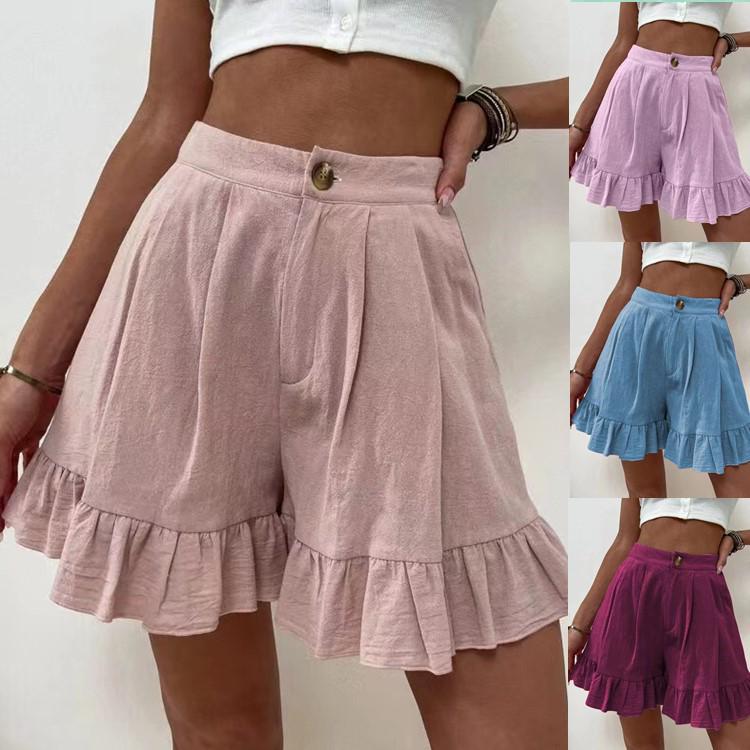 Women's 2025 High Waist Summer Casual Loose Wide Leg Shorts - European & American Style