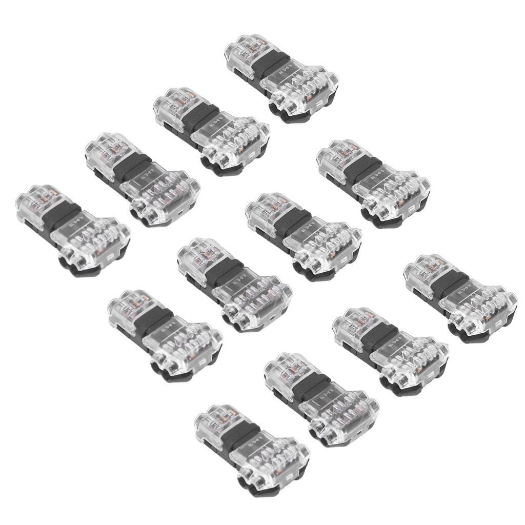 12pcs Low Voltage T Tap Connectors 3 Way Wire Connector Quick Solderless Wire Splice Connector for Car